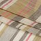 1 Yard Beige Gray and Pink Barcode Stripes Linen and Cotton Gauzy Woven Fabric 63 inch Width